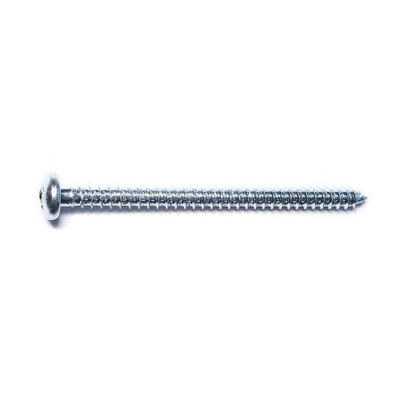 Midwest Fastener Sheet Metal Screw, #14 x 3-1/2 in, Zinc Plated Steel Pan Head Phillips Drive, 100 PK 50865